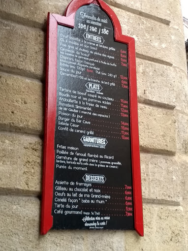 Bar Cave de la Monnaie menu 4